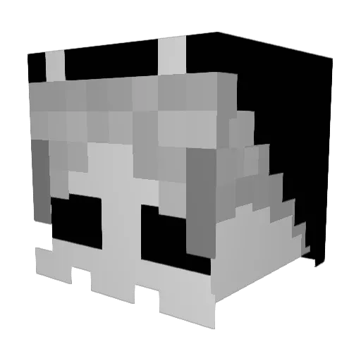 __Kanada Minecraft avatar head, 3D render