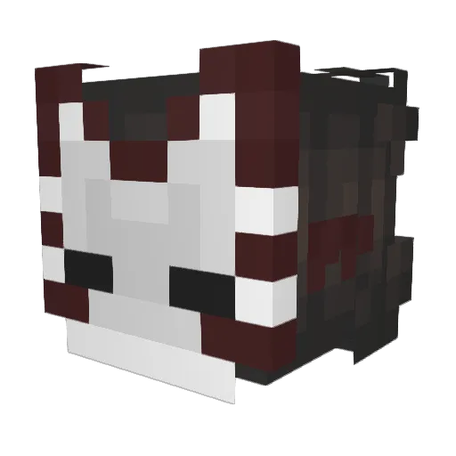 __KaoNashi Minecraft avatar head, 3D render