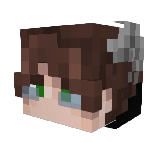 __Kelly__ Minecraft avatar head, 3D render
