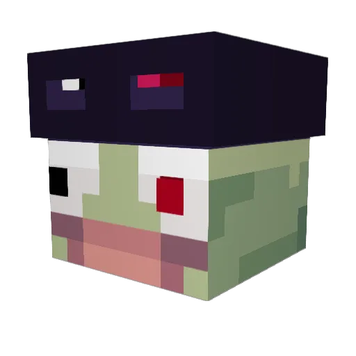 __Kerm Minecraft avatar head, 3D render
