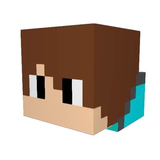 __KiriL__ Minecraft avatar head, 3D render