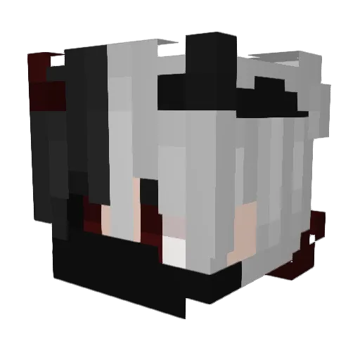 __Kirito_Kun Minecraft avatar head, 3D render