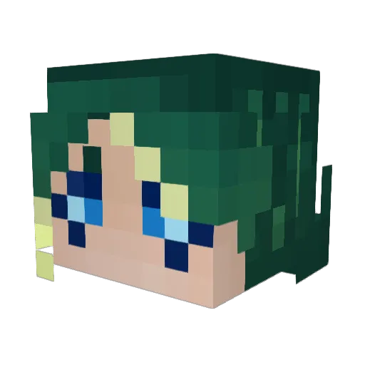 __Kiro__1 Minecraft avatar head, 3D render