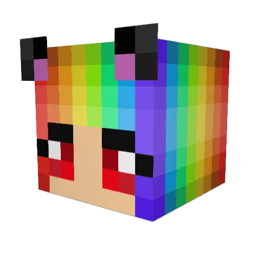 __KitKat__ Minecraft avatar head, 3D render