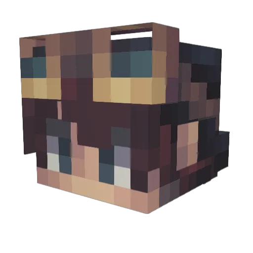 __Kuru__ Minecraft avatar head, 3D render