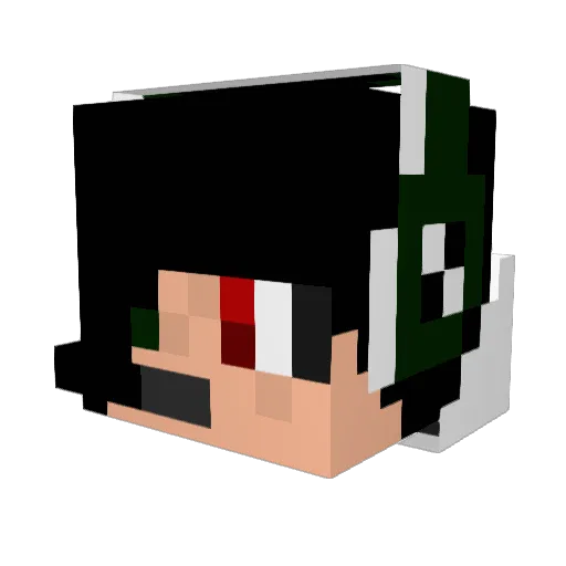 __Kyra__ Minecraft avatar head, 3D render