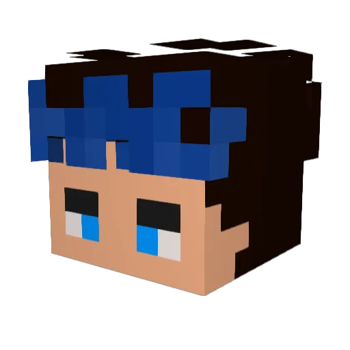 __LIGHTING Minecraft avatar head, 3D render