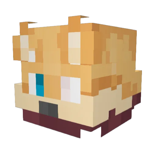 __LODOMIR__ Minecraft avatar head, 3D render