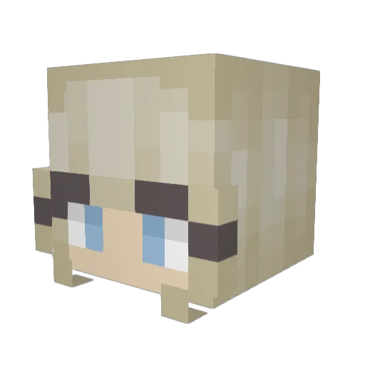 __Laerke__ Minecraft avatar head, 3D render