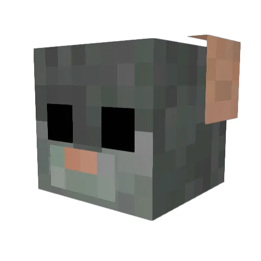 __LavenderTea__ Minecraft avatar head, 3D render