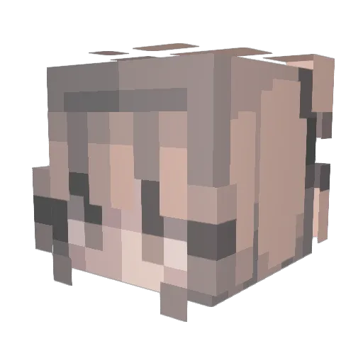__Lenaa Minecraft avatar head, 3D render