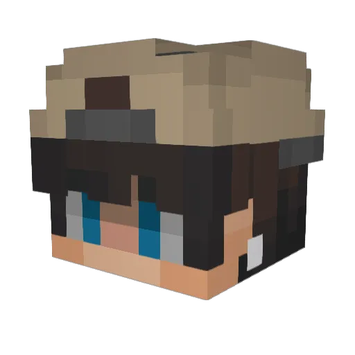 __Leoo Minecraft avatar head, 3D render