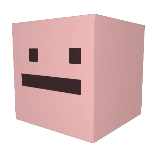 __Linn__ Minecraft avatar head, 3D render