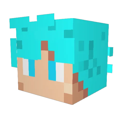 __LordByron__ Minecraft avatar head, 3D render