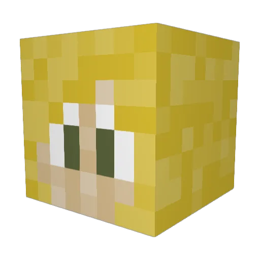 __Lucinda__ Minecraft avatar head, 3D render