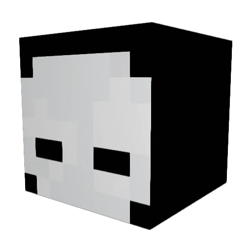 __Lunqr__ Minecraft avatar head, 3D render