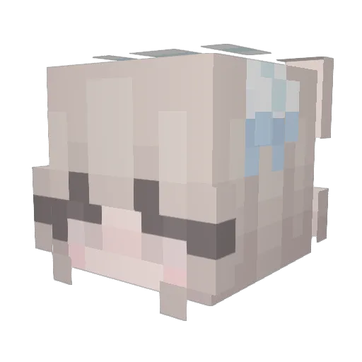 __MI0__ Minecraft avatar head, 3D render