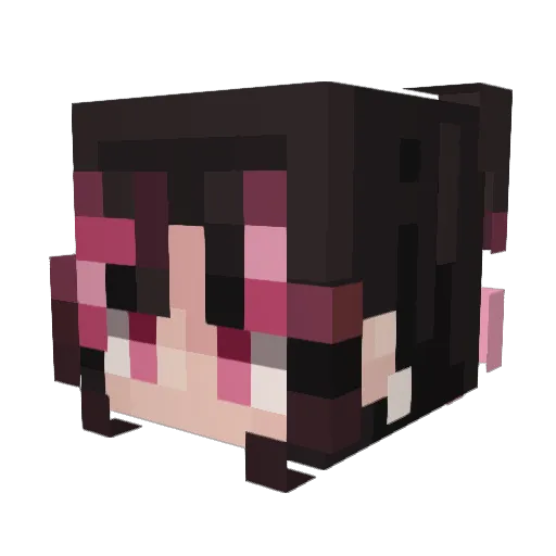 __MOKI___ Minecraft avatar head, 3D render