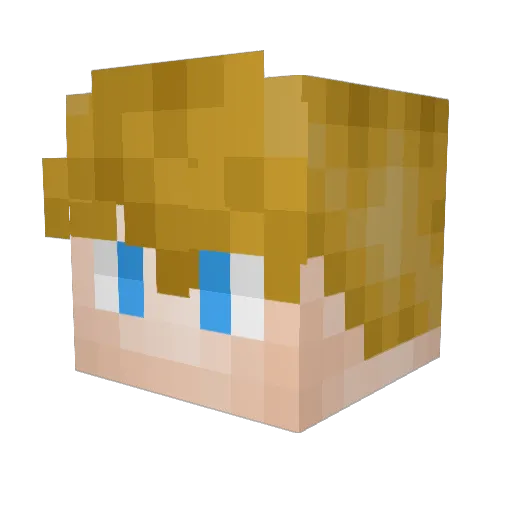 __MOOON_ Minecraft avatar head, 3D render