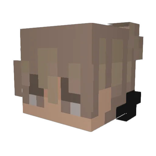__MajkeL_ Minecraft avatar head, 3D render