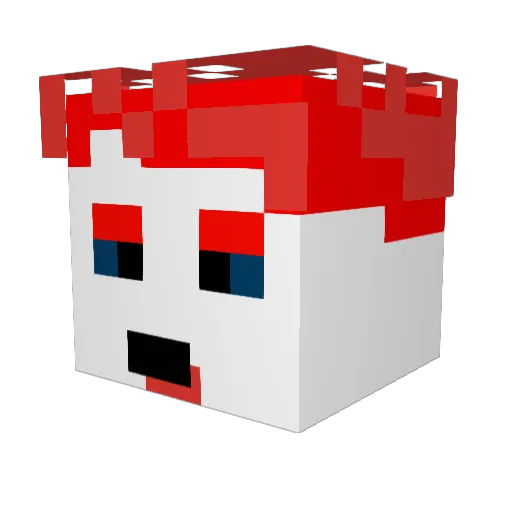 __Manticore Minecraft avatar head, 3D render