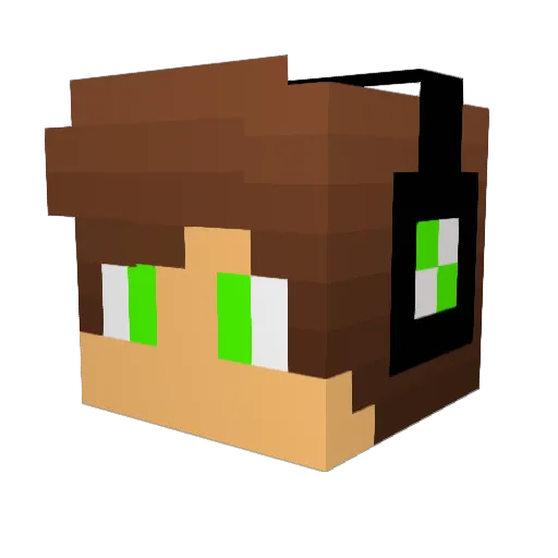 __Matoi Minecraft avatar head, 3D render