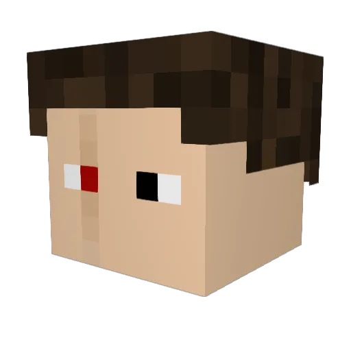 __MikeTyson Minecraft avatar head, 3D render
