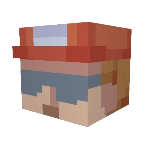 __Milk_Man__ Minecraft avatar head, 3D render