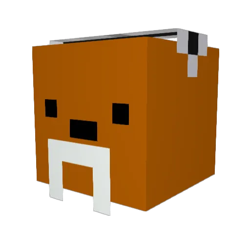 __MinKo__ Minecraft avatar head, 3D render