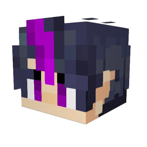 __Mino_ Minecraft avatar head, 3D render