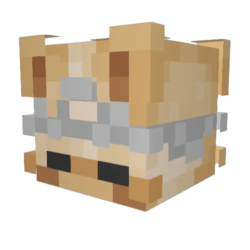__Minor Minecraft avatar head, 3D render