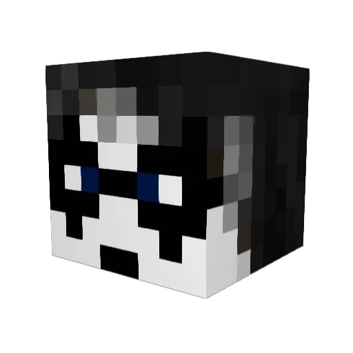 __Modern__ Minecraft avatar head, 3D render