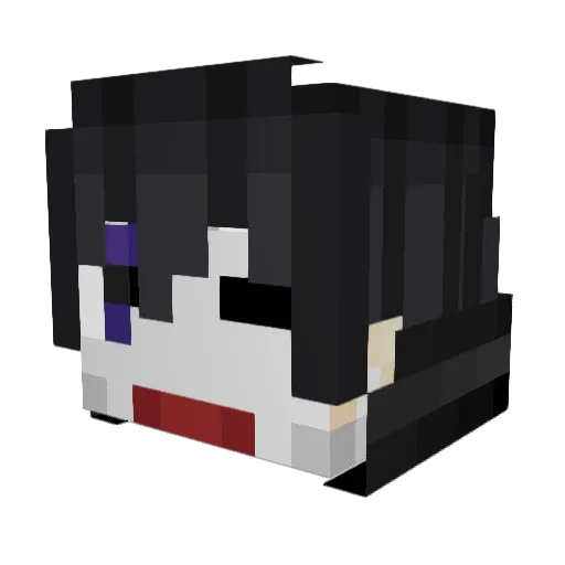 __MoonWarrior__ Minecraft avatar head, 3D render