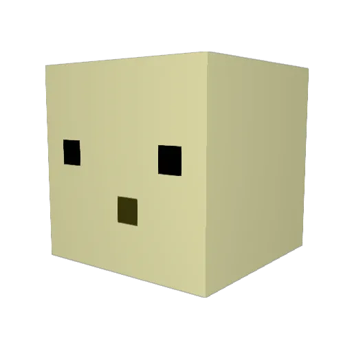 __Moonday Minecraft avatar head, 3D render