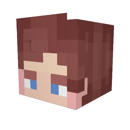 __Mort1n__ Minecraft avatar head, 3D render