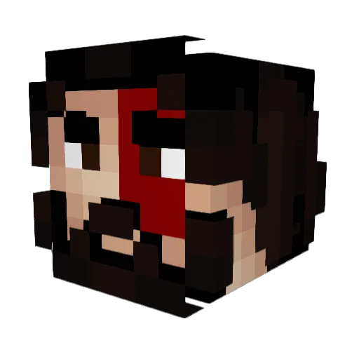 __Motion__ Minecraft avatar head, 3D render