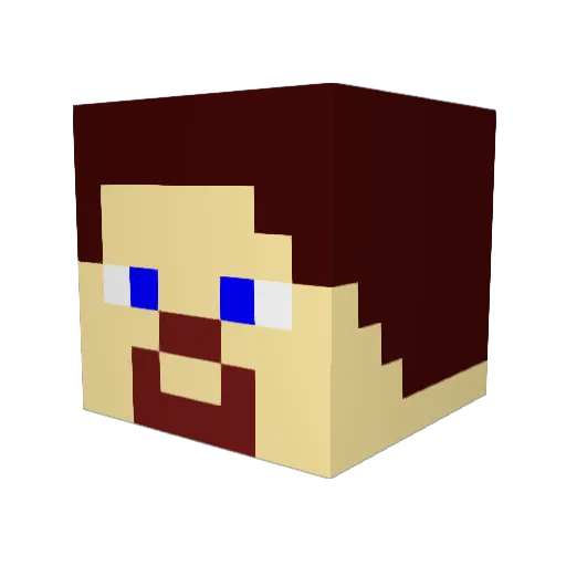 __MrSweet__ Minecraft avatar head, 3D render