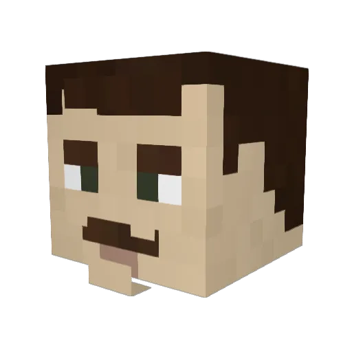 __Mr_House__ Minecraft avatar head, 3D render