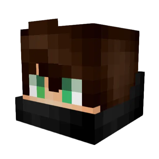 __Mudkip Minecraft avatar head, 3D render