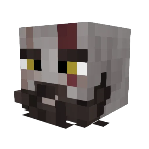 __Muted__ Minecraft avatar head, 3D render