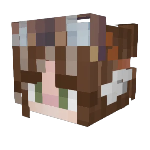 __Nescio__ Minecraft avatar head, 3D render