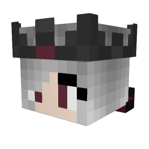 __Nyx______ Minecraft avatar head, 3D render