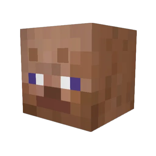 __OakTree__ Minecraft avatar head, 3D render