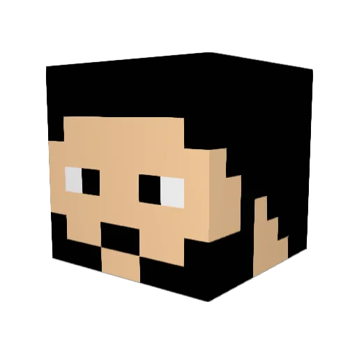 __Okay Minecraft avatar head, 3D render