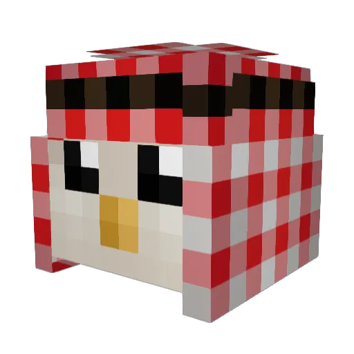 __PULSE___ Minecraft avatar head, 3D render
