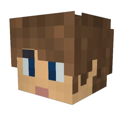 __Pappa_ Minecraft avatar head, 3D render