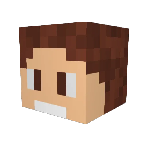__Pepper_ Minecraft avatar head, 3D render