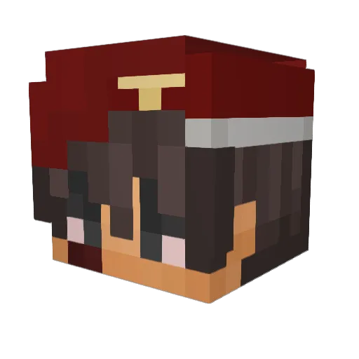 __Phi Minecraft avatar head, 3D render