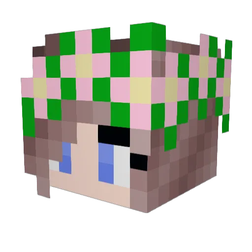 __Positivity__ Minecraft avatar head, 3D render