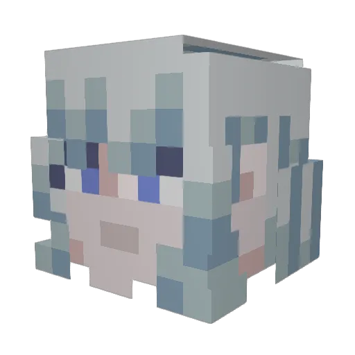 __RICEFIELDS__ Minecraft avatar head, 3D render